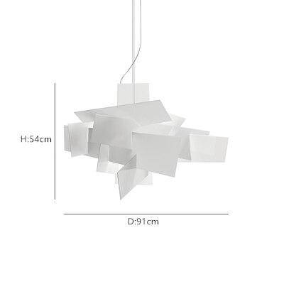 Suspension design LED avec plusieurs plaques colorées Italian Lofty