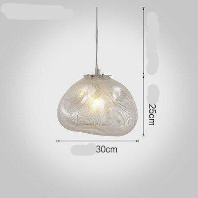 Lámpara de suspensión design LED de cristal distorsionado de colores elevados