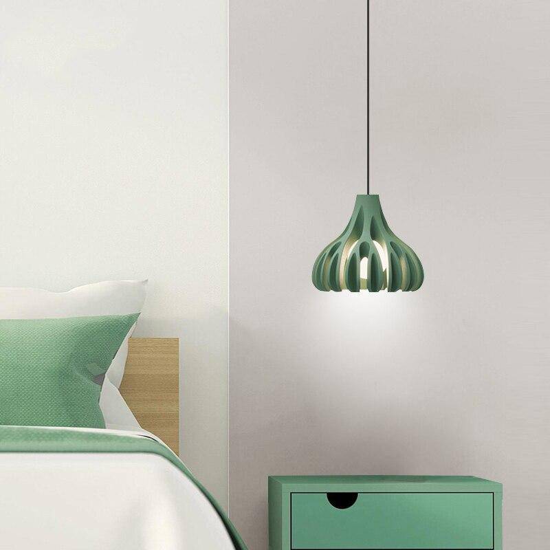 pendant light Nordic colored resin LED design