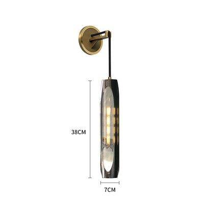 Suspension design à LED en forme de cristal allongé et verre de couleur Lofty