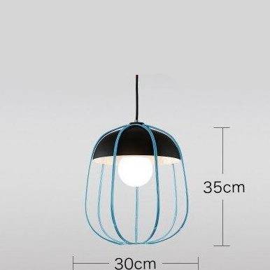 Suspension scandinave LED avec forme de citrouille colorée Hang