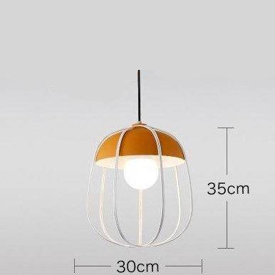 Suspension scandinave LED avec forme de citrouille colorée Hang