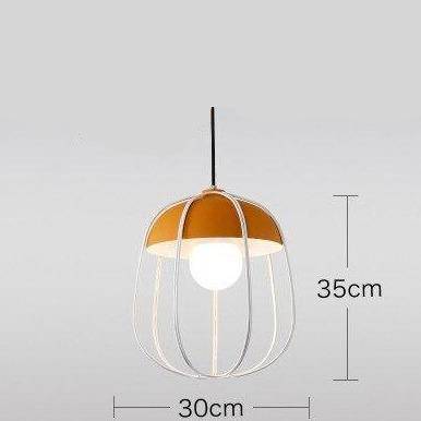 Lámpara de suspensión Forma de calabaza LED escandinava con colorido Hang