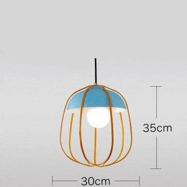 Suspension scandinave LED avec forme de citrouille colorée Hang
