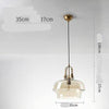 Suspension design LED en verre fumé arrondi style Hang