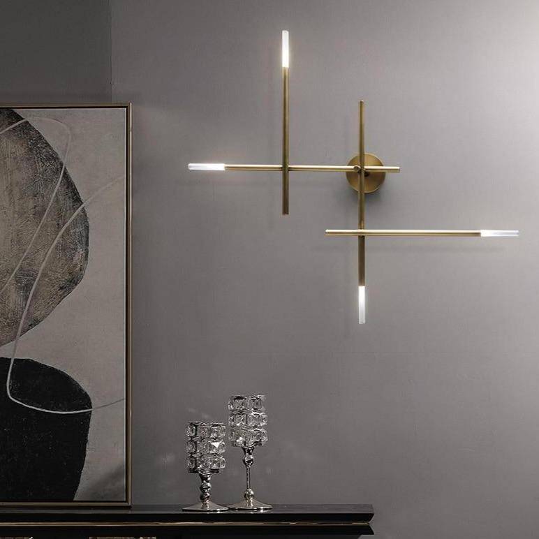 Applique murale moderne LED en métal avec tube luxury