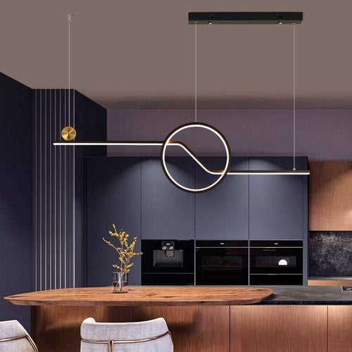 Lustre design moderne LED avec formes géométriques Loft - vue 4 sur 7