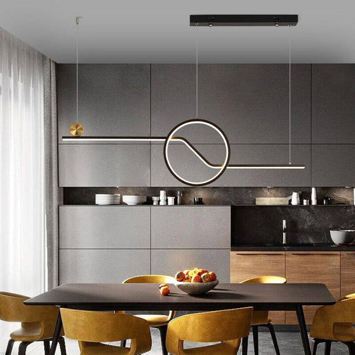 Lustre design moderne LED avec formes géométriques Loft - vue 3 sur 7