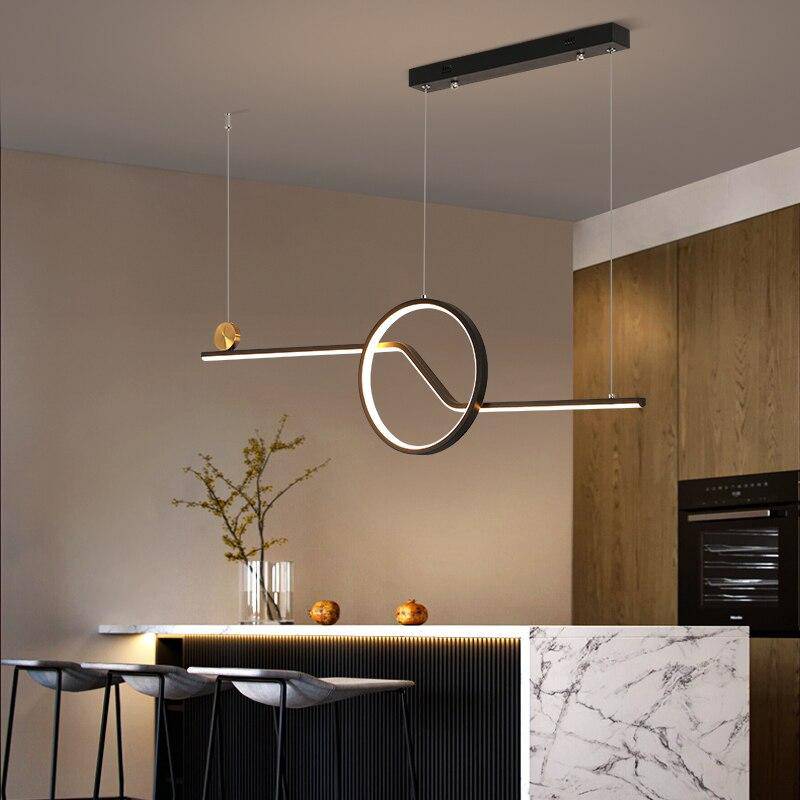 Modern LED design chandelier with geometric shapes Loft