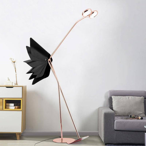 Lampadaire design LED en forme d'autruche Créative