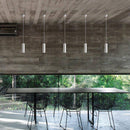 Suspension design cylindre noir à LED Luminaria