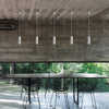 Suspension design cylindre noir à LED Luminaria