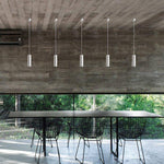Suspension design cylindre noir à LED Luminaria