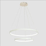 Lustre design anneaux suspendus à LED Deco