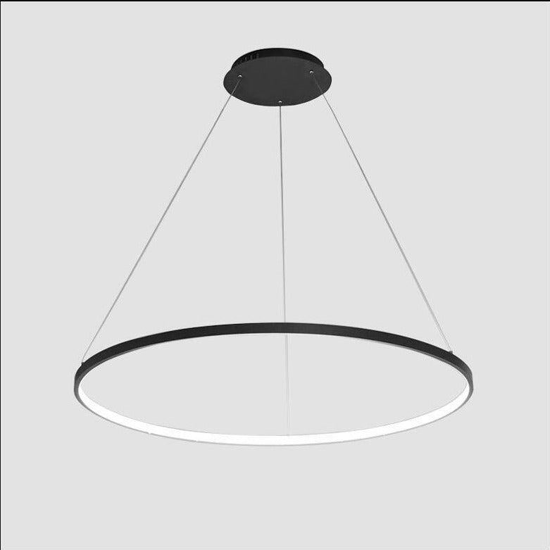 Lustre design anneaux suspendus à LED Deco