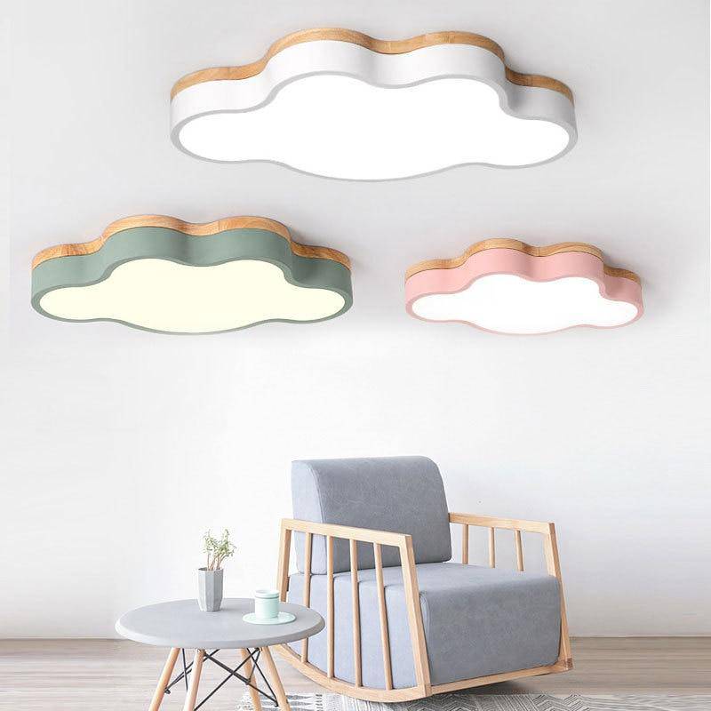 Botimi Wooden Cloud LED Ceiling Light