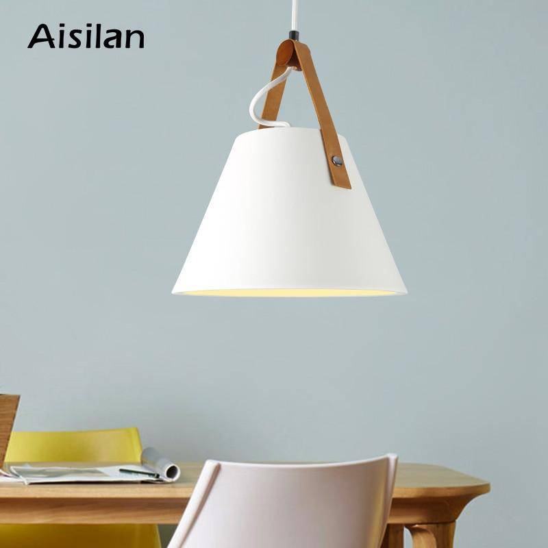 pendant light LED design with lampshade Creative metal