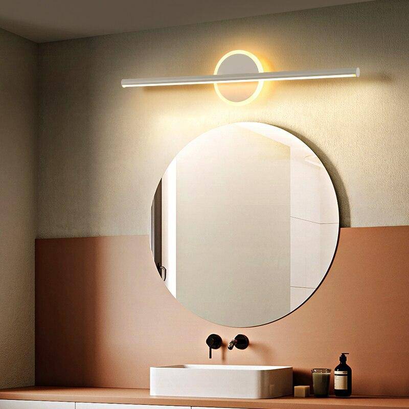 Applique murale design LED dorée ou blanche Mirror