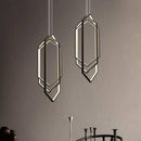Suspension design LED avec 3 anneaux Loft Hexagone