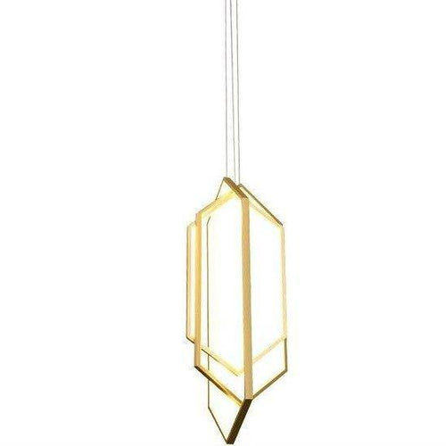 Suspension design LED avec 3 anneaux Loft Hexagone - vue 5 sur 4