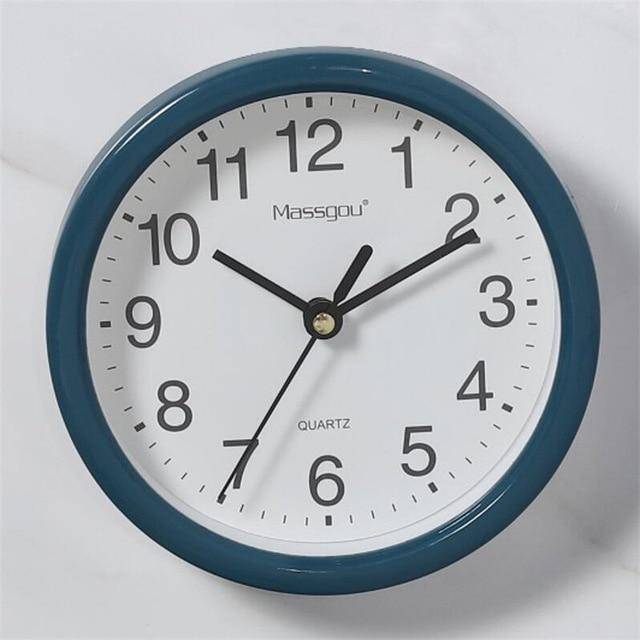 Wall clock 15cm with coloured border Round