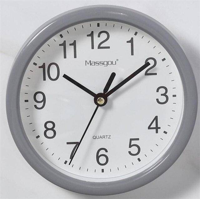 Reloj de pared de 15 cm con borde de color Redondo