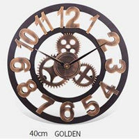 Horloge murale en métal vintage à chiffres romains ou digitaux Numeral
