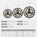 Horloge murale en métal vintage à chiffres romains ou digitaux Numeral