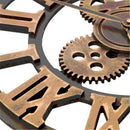 Horloge murale en métal vintage à chiffres romains ou digitaux Numeral