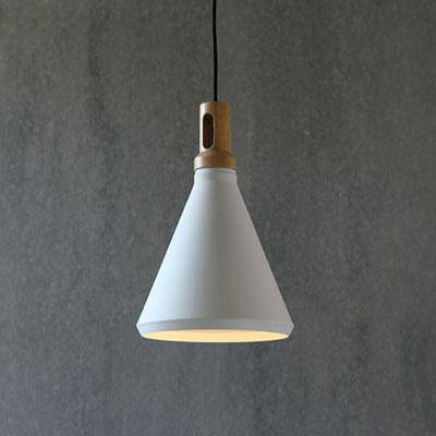 Lámpara de suspensión en madera y aluminio Retro