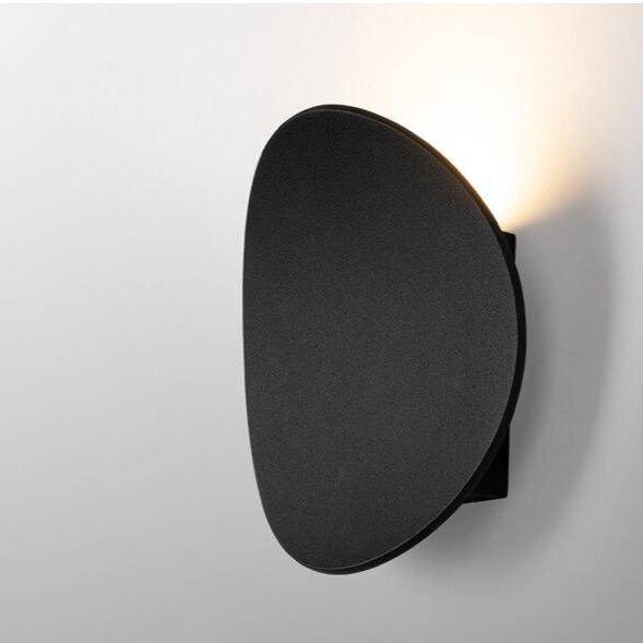 wall lamp LED wall design with rounded metal tile