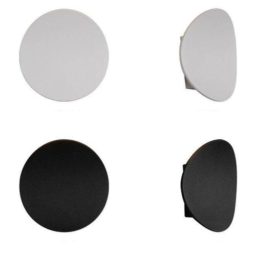 Applique murale design LED avec tuile arrondie en métal - vue 8 sur 9