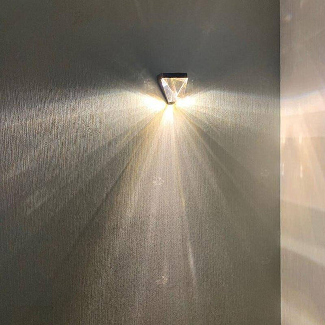 Applique murale design à LED en verre de cristal luxury