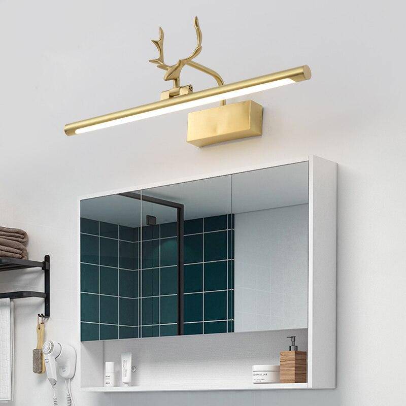 Applique murale moderne LED en métal doré style bois de cerf