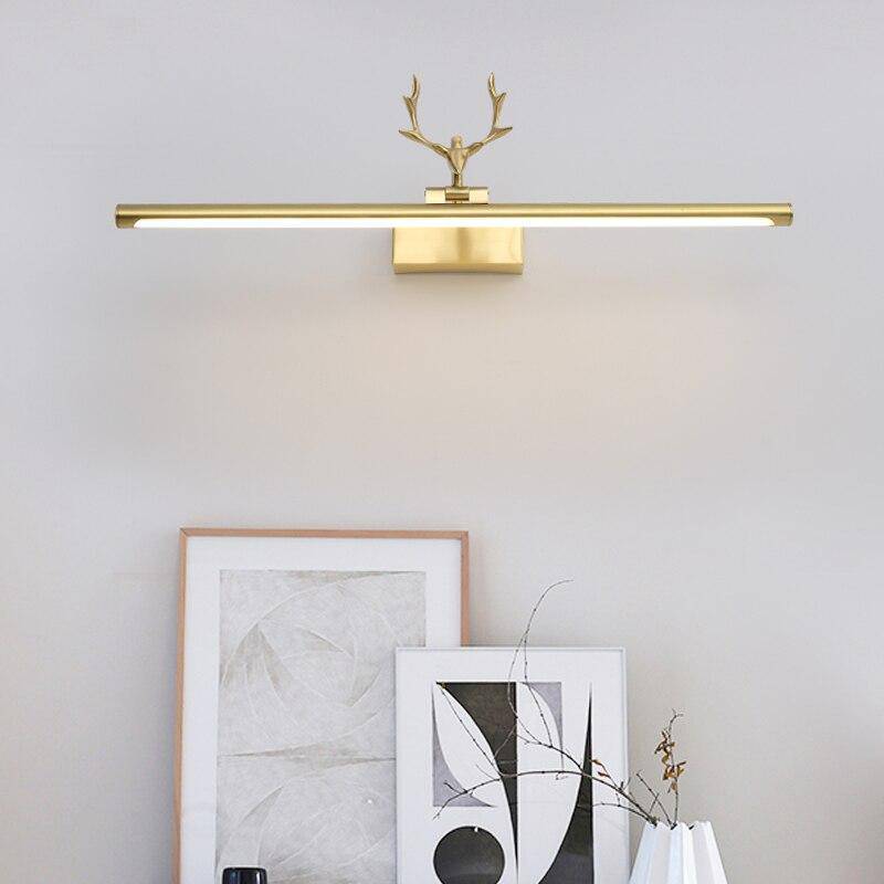 wall lamp modern LED wall lamp in gold-plated metal, deer antler style