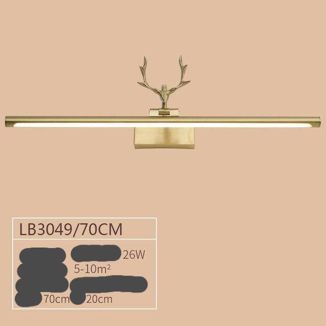 wall lamp modern LED wall lamp in gold-plated metal, deer antler style