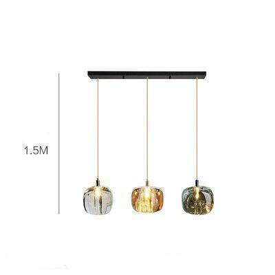 pendant light LED design in colored glass