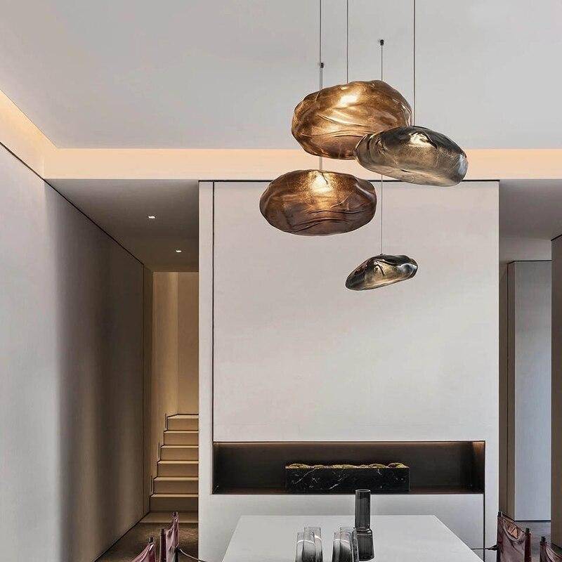 pendant light hang style blown glass LED design