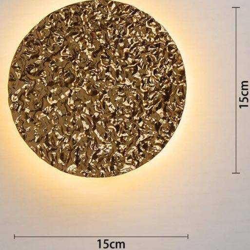 wall lamp Creative gold metal disc design LED wall light