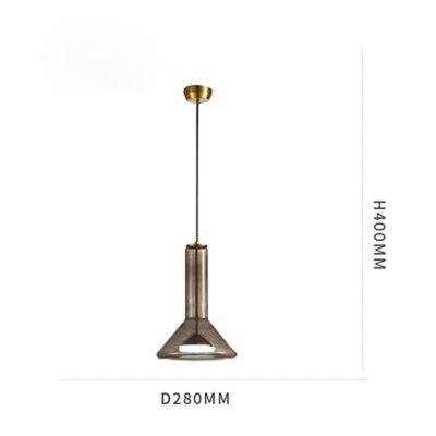 Suspension design à LED aux formes arrondies en verre - vue 10 sur 10
