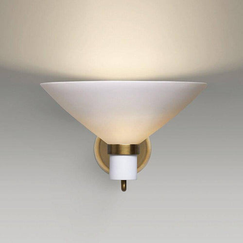 wall lamp modern LED wall light with lampshade triangular and copper rod