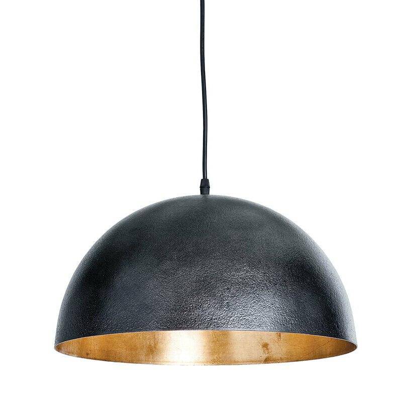 pendant light LED design with lampshade rounded metal Luxury