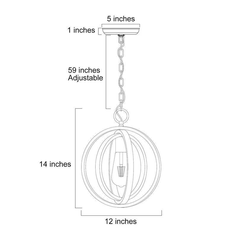 Suspension design LED avec plusieurs cercles en bois rétro