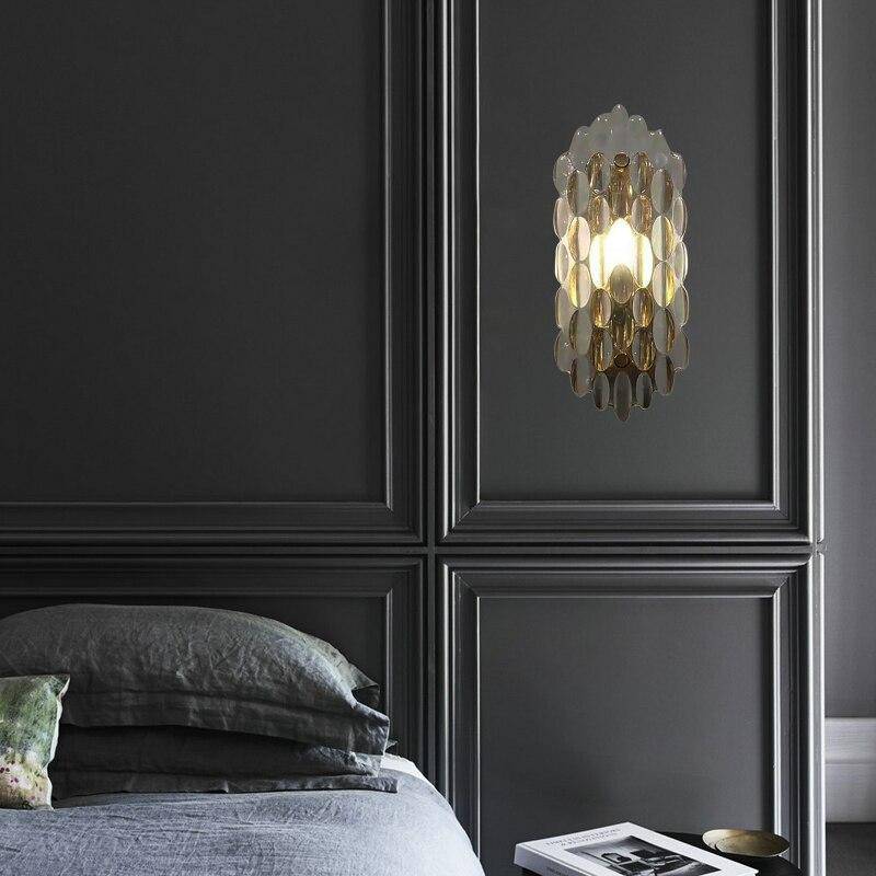 Applique murale design à LED en verre cristal luxury
