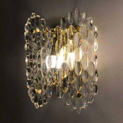 Applique murale design à LED en verre cristal luxury