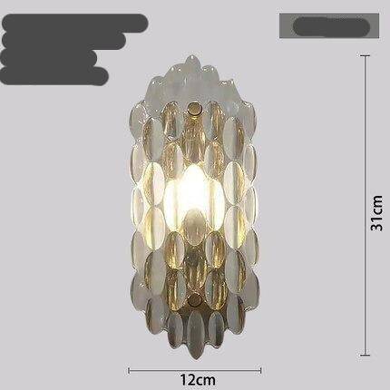 Applique murale design à LED en verre cristal luxury