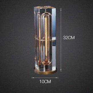 Lampe à poser design LED en verre crystal géométrique Luxury - vue 8 sur 8