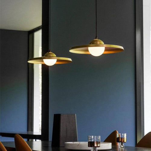 Suspension design LED avec chapeau cuivre Luxury - vue 4 sur 6