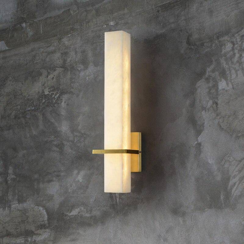 wall lamp modern marble LED wall lamp with gold base