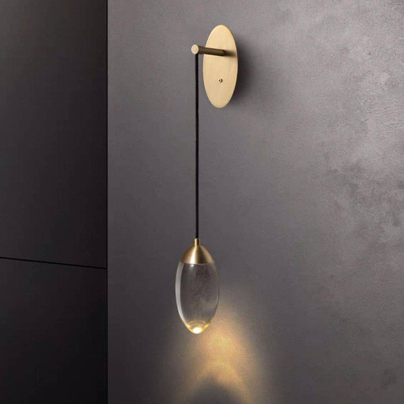 Lámpara de pared design LED con bombilla de cristal Lujo